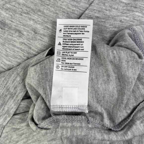 Vince Plus Size Drop Shoulder V-Neck Tee Grey Size XXXL NEW - Picture 4 of 4